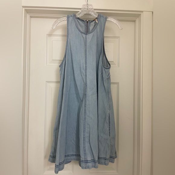 Free People Jean Mini Dress Size Medium - Picture 4 of 10